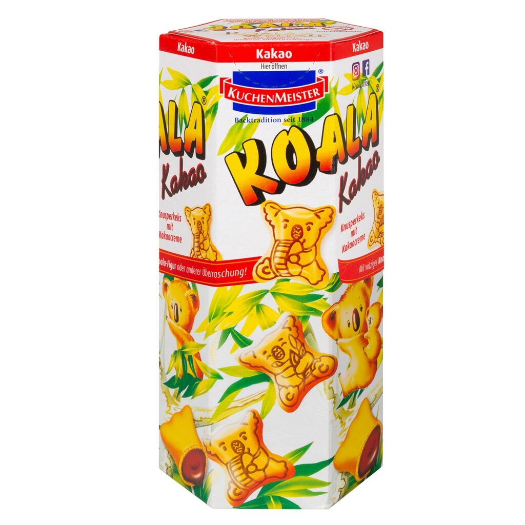 

Печенье Kuchenmeister Koala какао хрустящее сладкое в форме медведя 75г