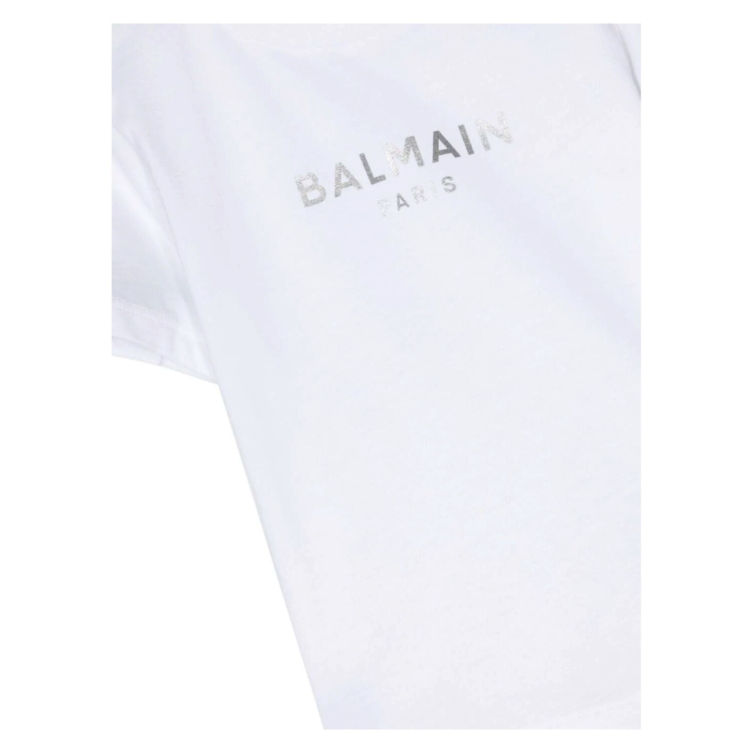 

Белая футболка с логотипом Balmain, мультиколор