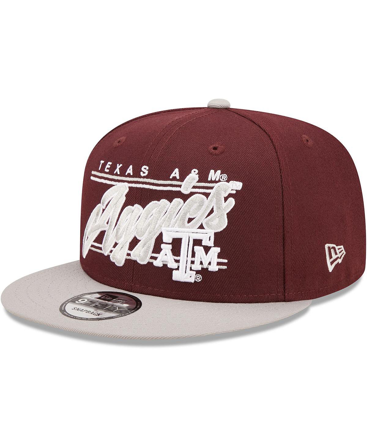 

Мужская темно-бордовая бейсболка Texas A&M Aggies Team Script 9FIFTY Snapback New Era