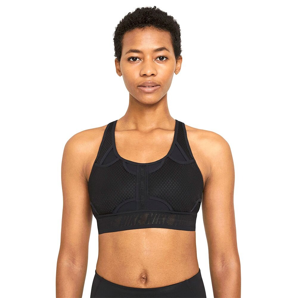 

Спортивный бюстгальтер Nike Swoosh Ultrabreathe Medium Support Padded, черный