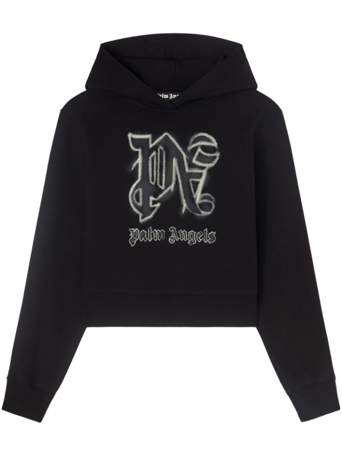 

Palm Angels худи Hyper с монограммой, черный