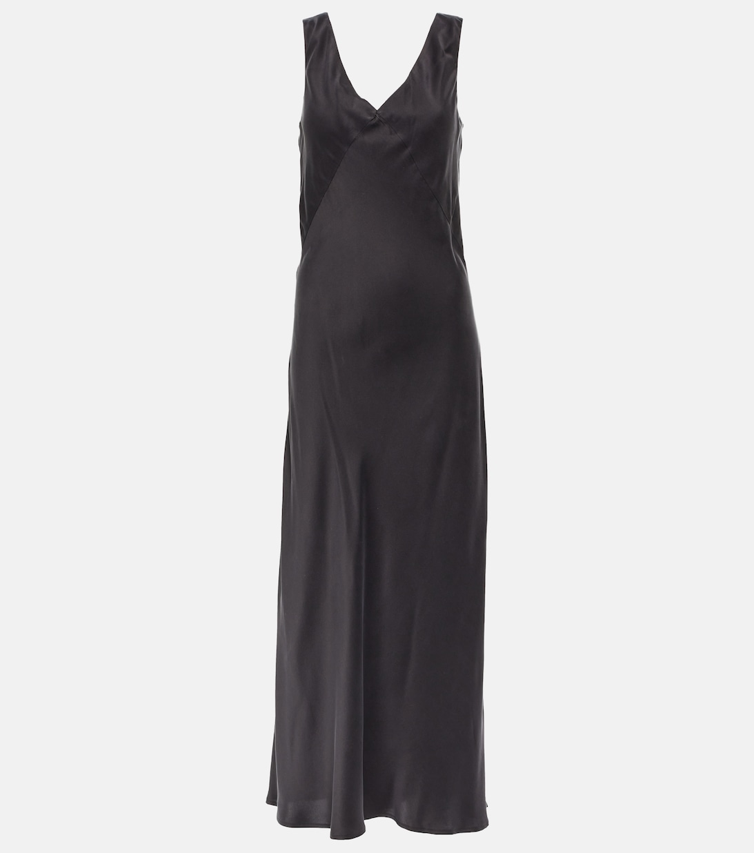 цена Платье-комбинация из шелкового атласа бордо ASCENO, черный