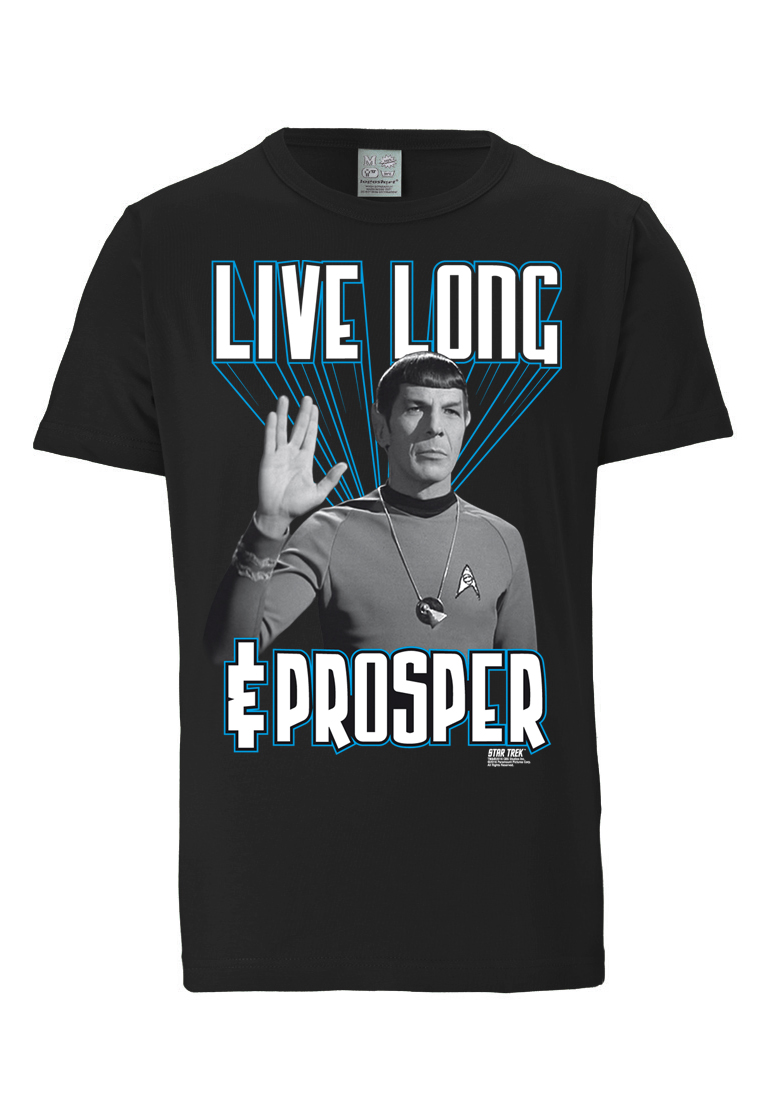 Футболка Logoshirt Spock – Star Trek – Live Long & Prosper, черный tubbz фигурка утка tubbz star trek spock
