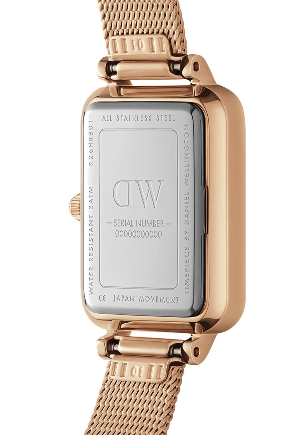 

Часы Quadro Pressed Melrose Daniel Wellington, цвет розового золота