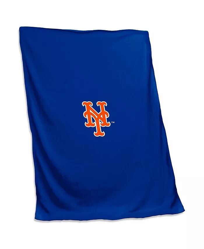 

Одеяло-толстовка New York Mets 54 x 84 дюйма Logo Brands, белый