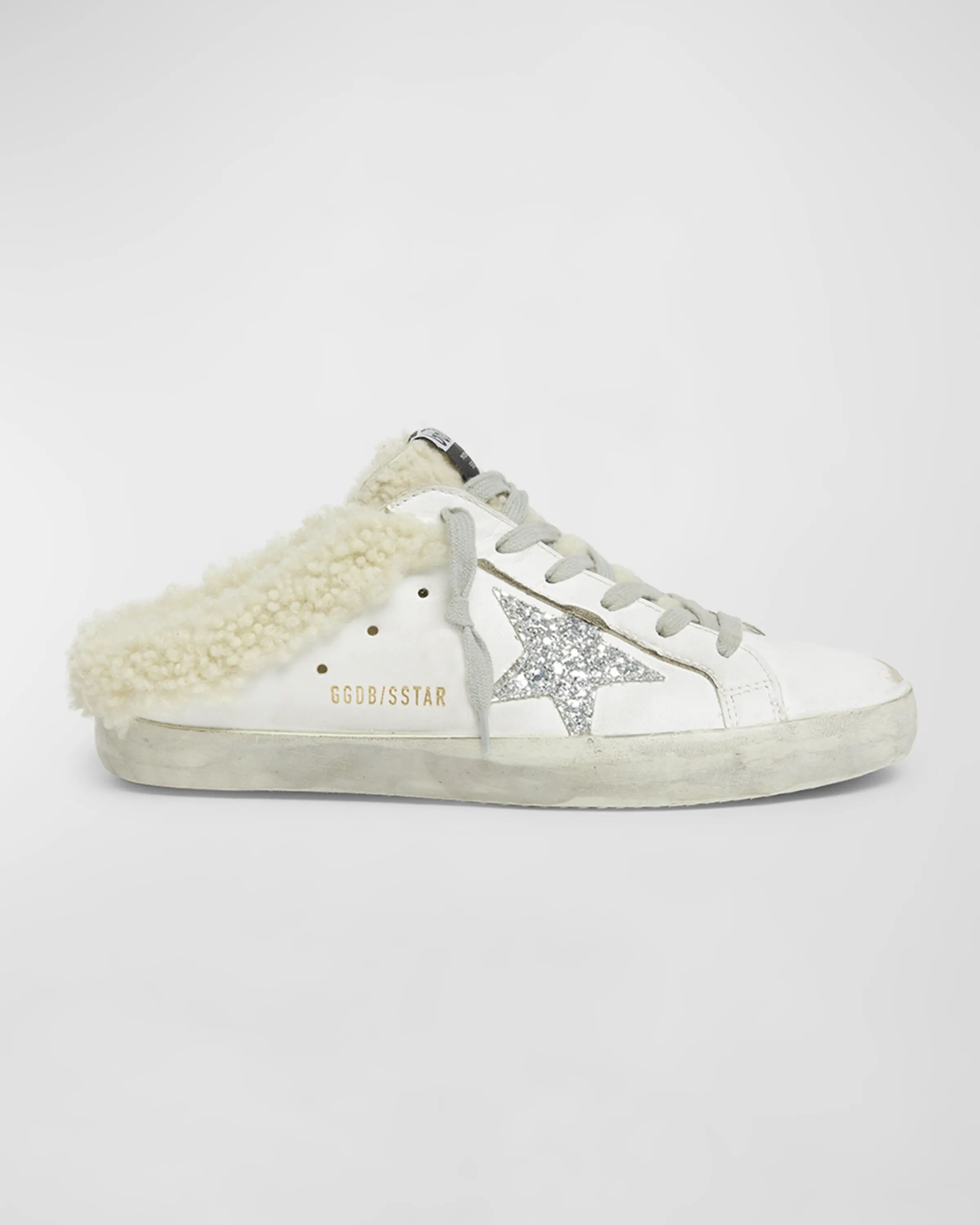 

Кроссовки-шлепанцы Superstar Sabot из овчины Golden Goose, цвет White