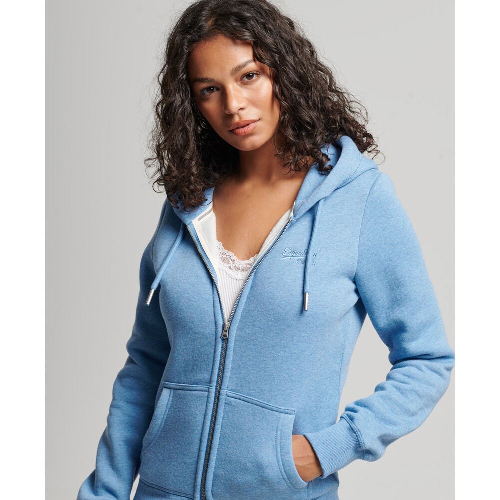 

Толстовка Superdry Vintage Logo Emb Full Zip, синий
