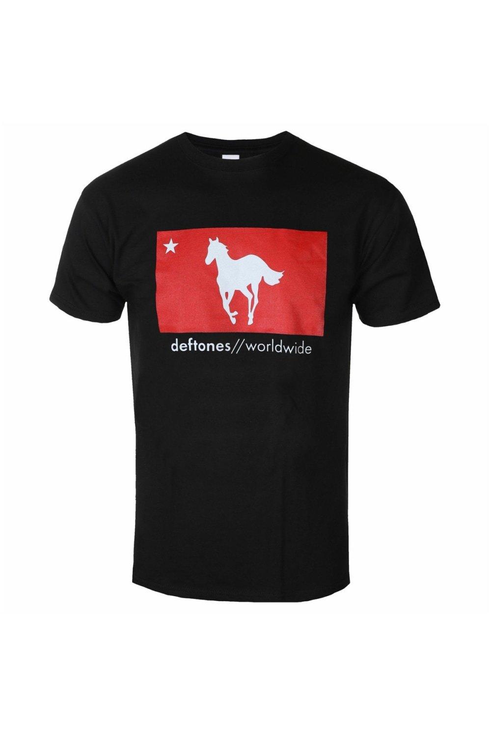 Хлопковая футболка Star & Pony Deftones, черный