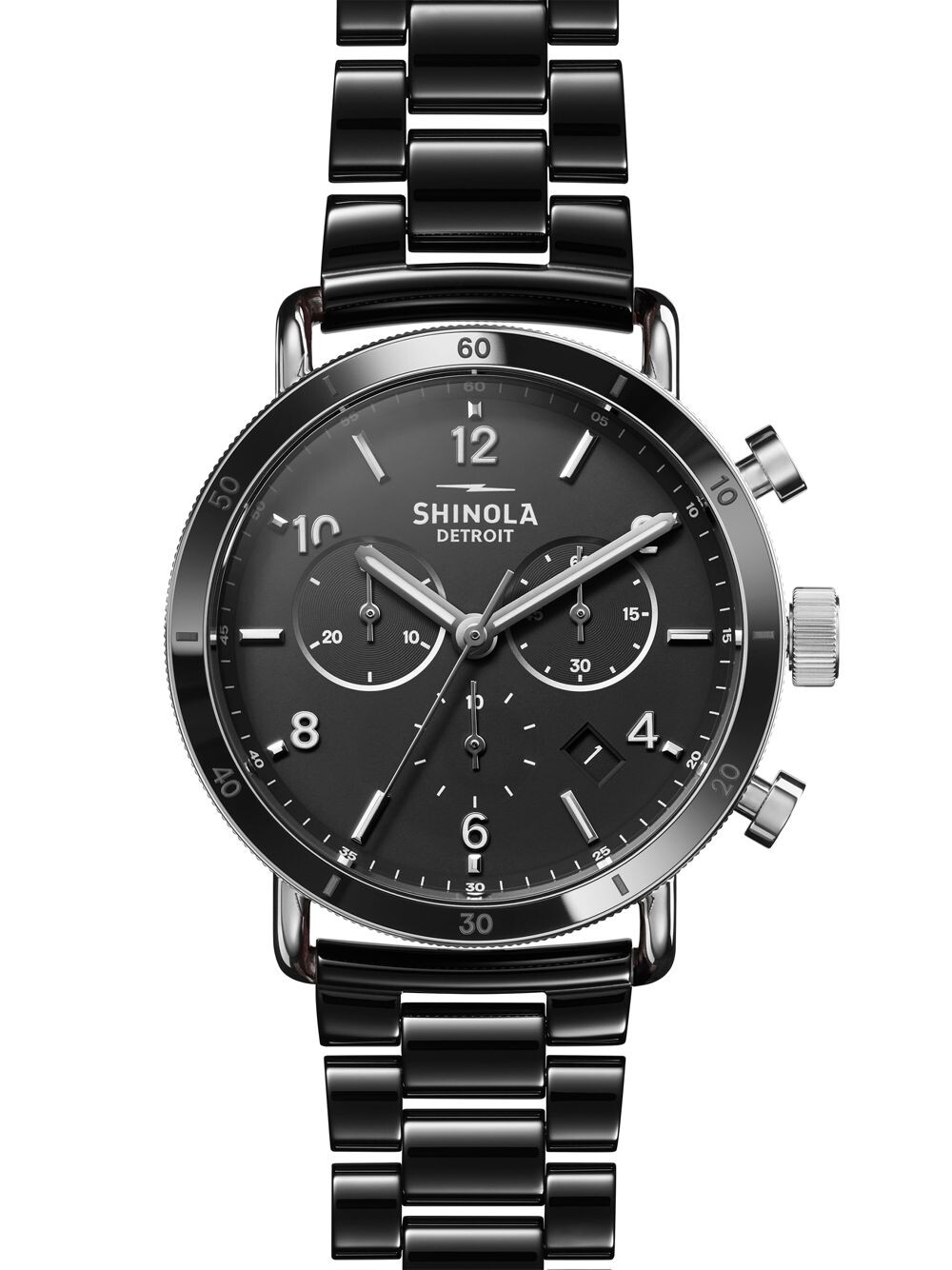 

Часы Canfield Sport из нержавеющей стали и керамики Shinola, черный