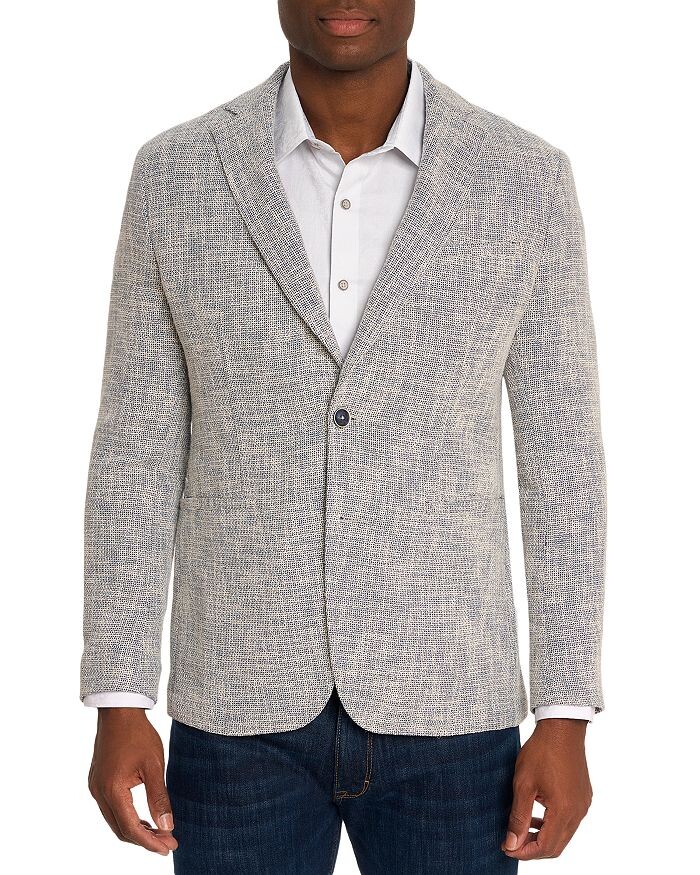 

Спортивное пальто строгого кроя Applegate из фактурной ткани Robert Graham