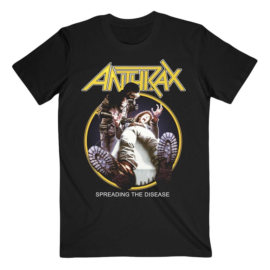

Футболка с коротким рукавом Rock Off Anthrax, черный
