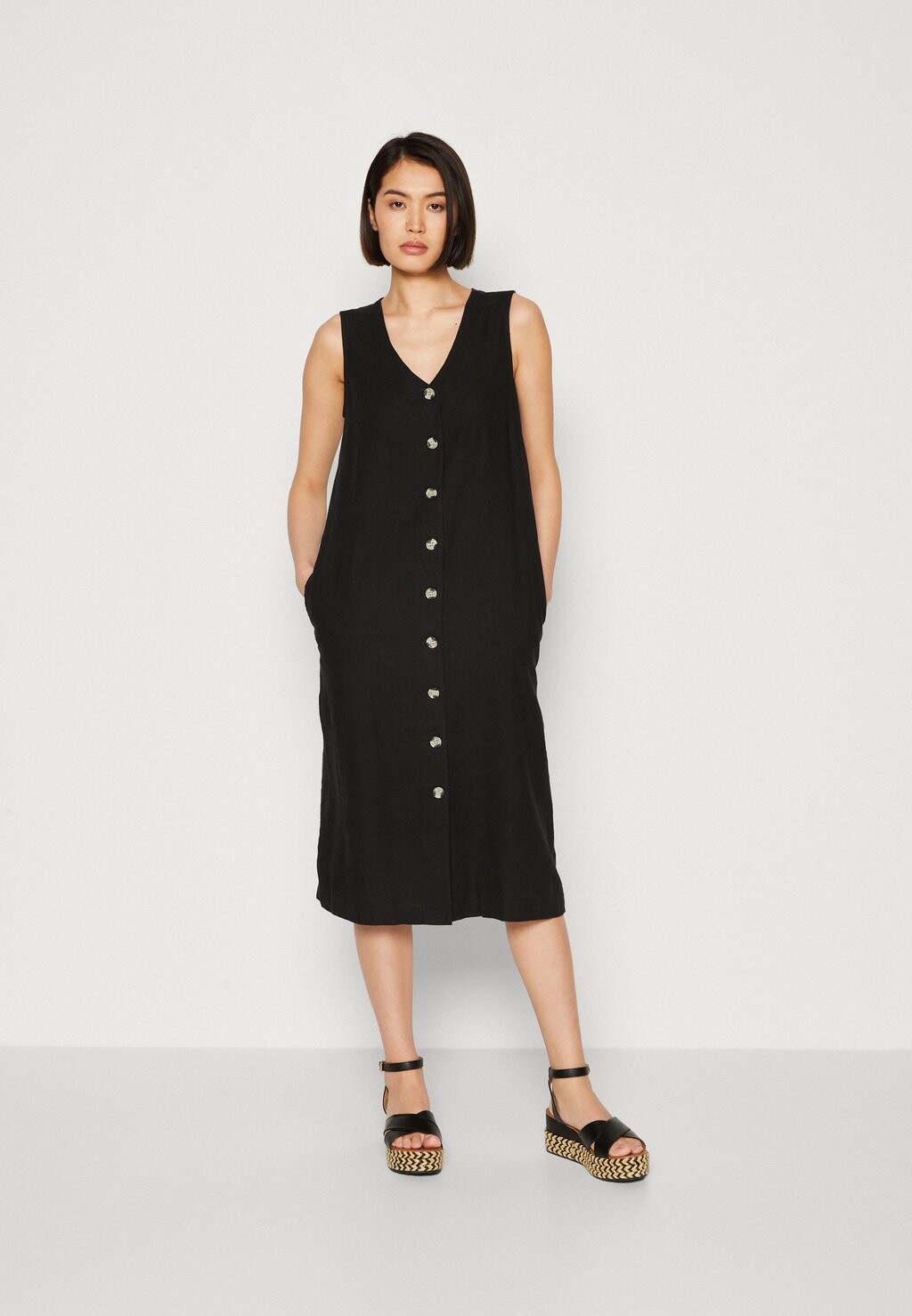 

Платье-рубашка Marks & Spencer, черный