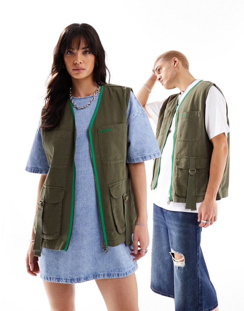 

Barbour x ASOS – Holts – зеленая майка унисекс