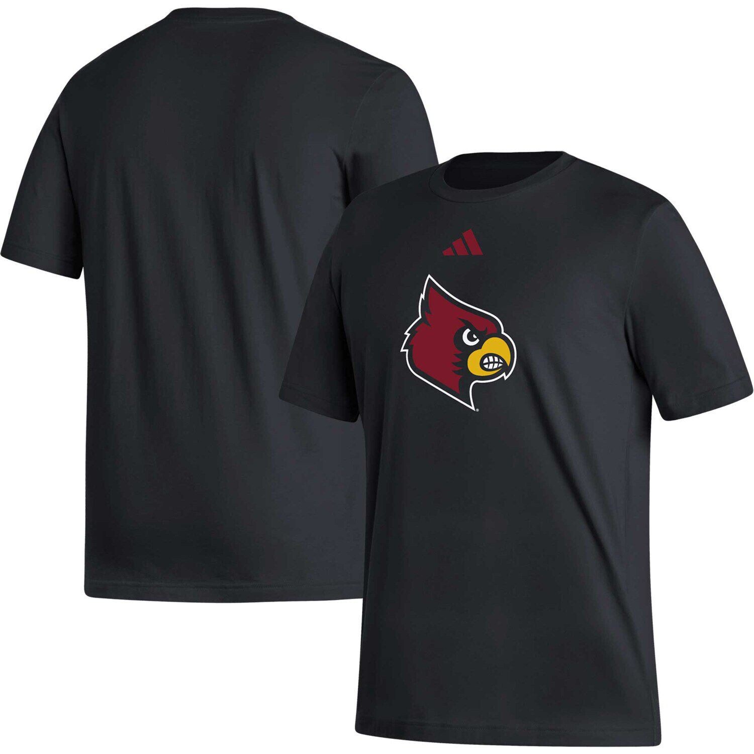

Мужская черная футболка с логотипом adidas Louisville Cardinals Fresh