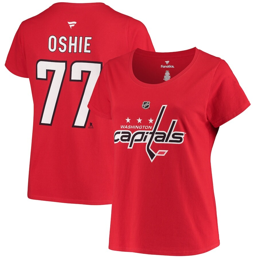 

Футболка с коротким рукавом Fanatics Branded Washington Capitals, красный