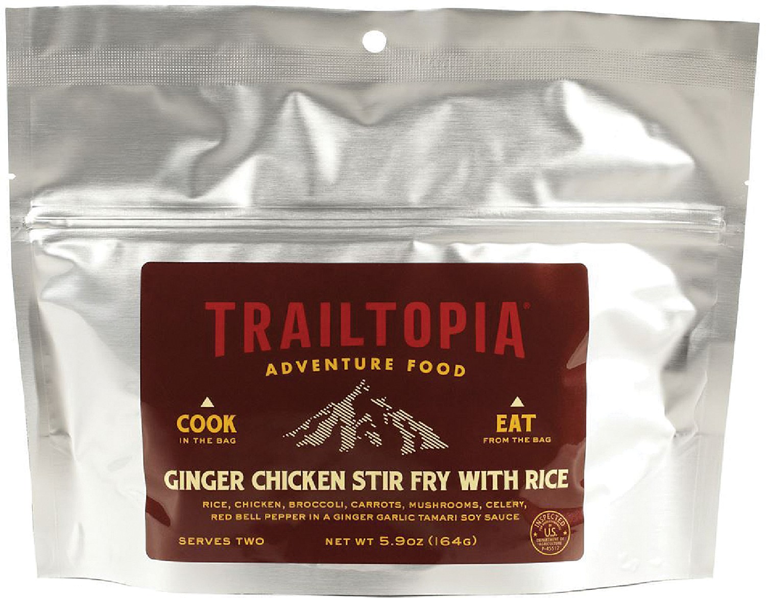 Жареная курица с имбирем и рисом – 2 порции Trailtopia