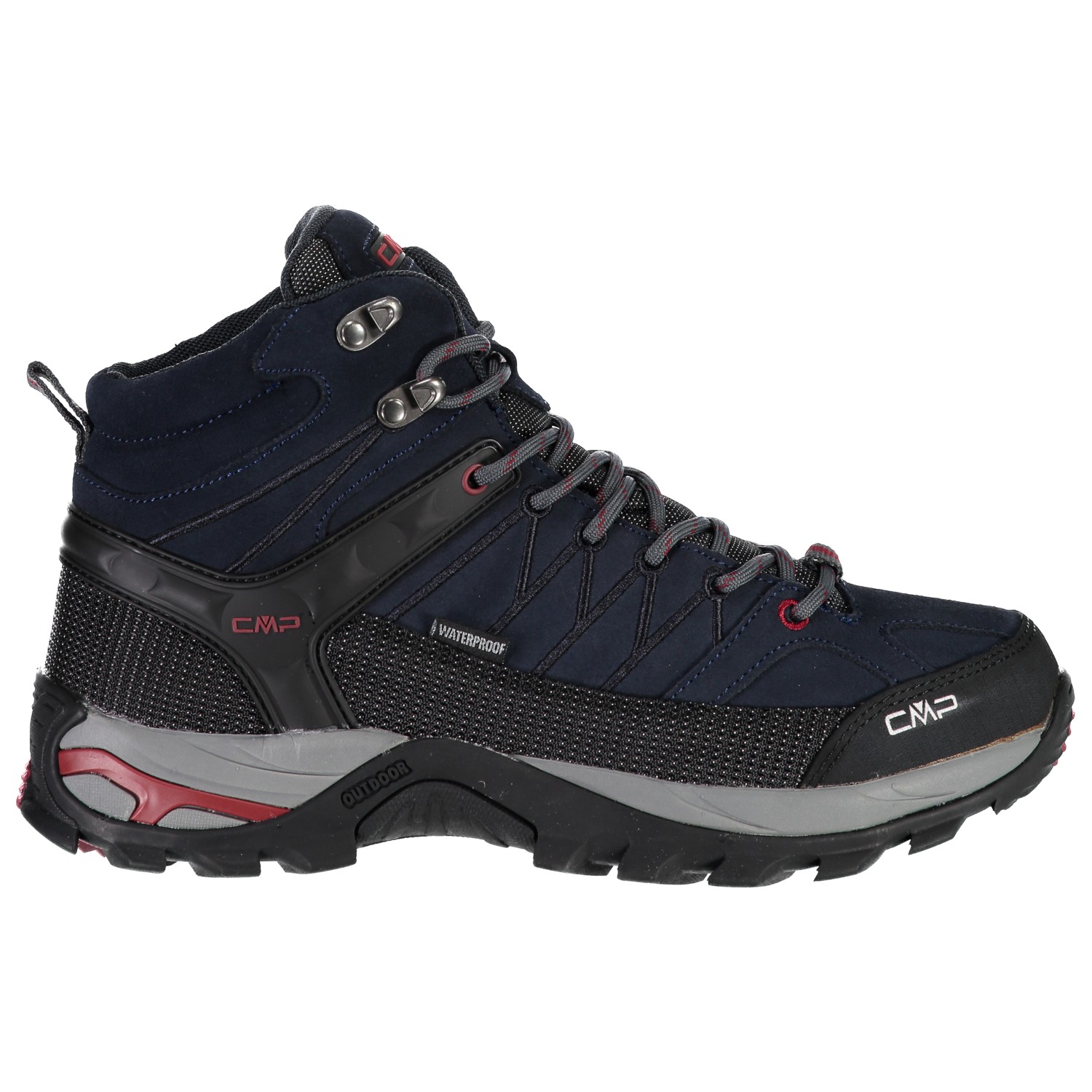 Ботинки для прогулки Cmp Rigel Mid Trekking Shoes Waterproof, цвет Asphalt/Syrah