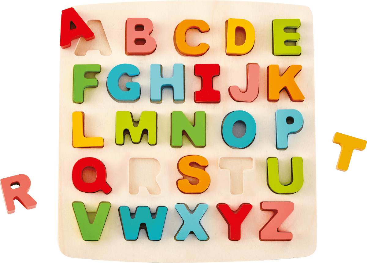 Деревянный пазл с заглавными буквами ABC 1 деталь Hape 65 106 150 шт детский деревянный конструктор с буквами
