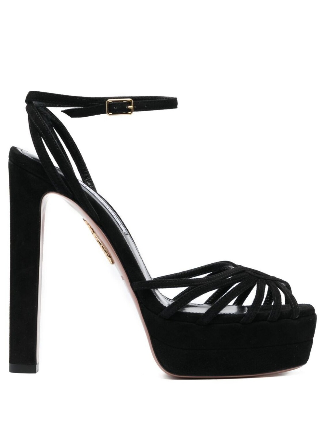 

Босоножки Flow Plateau 130 на платформе Aquazzura, черный