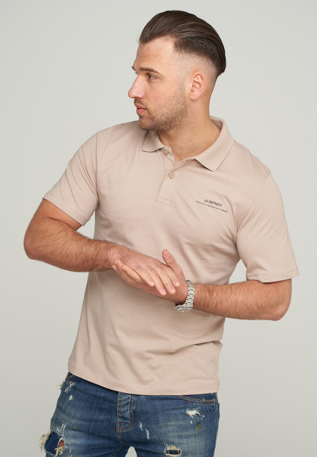 

Поло Jack & Jones RISE INFINITY POLO, цвет Cobblestone