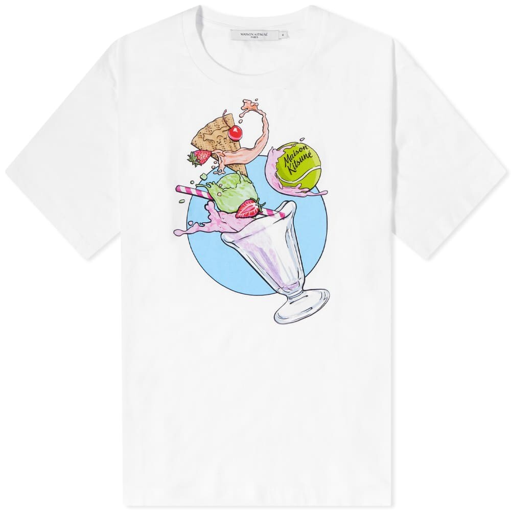 

Футболка Maison Kitsune Ice Cream Splash Comfort, белый