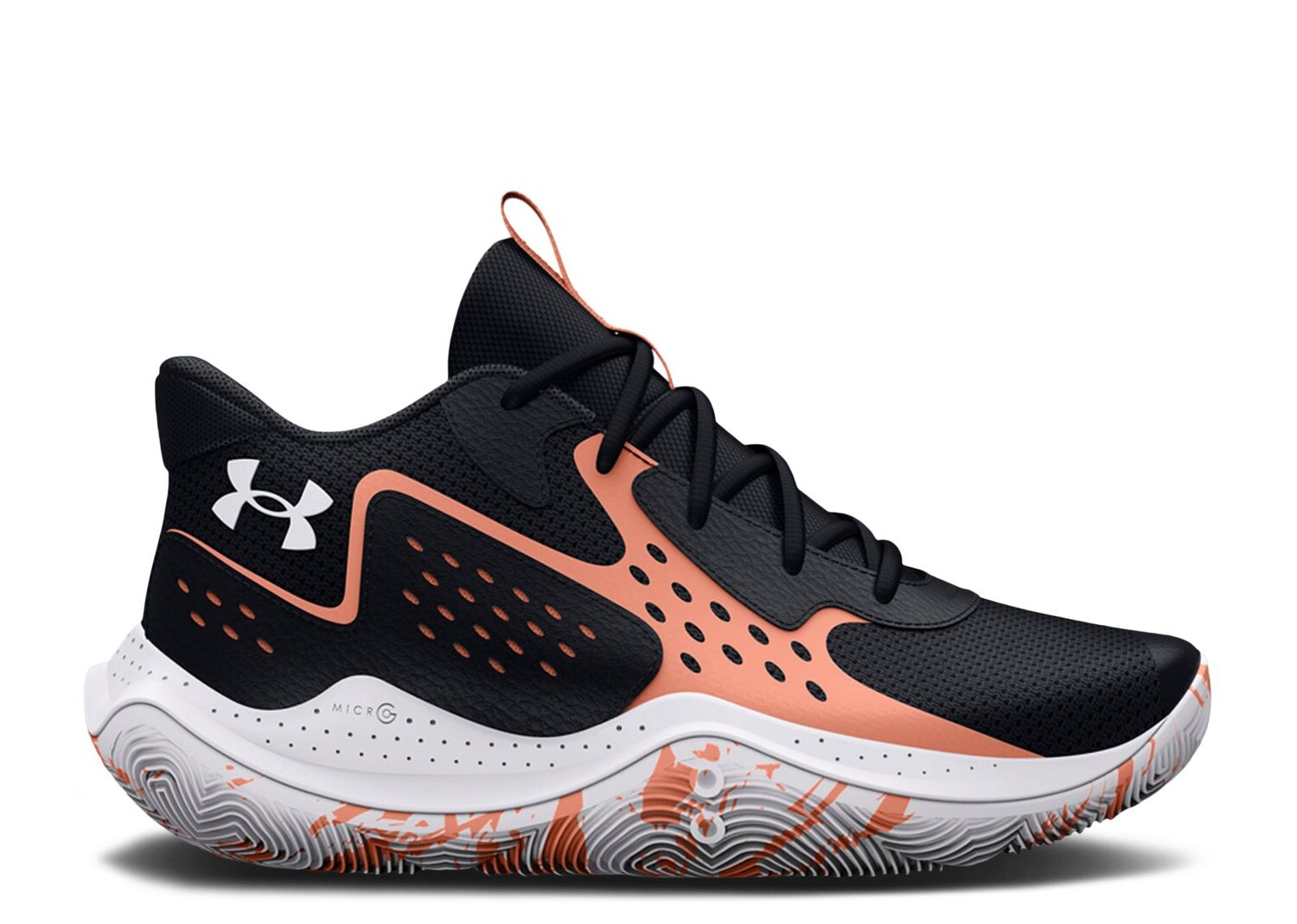

Кроссовки Under Armour Jet '23 Gs 'Black Bubble Peach', черный