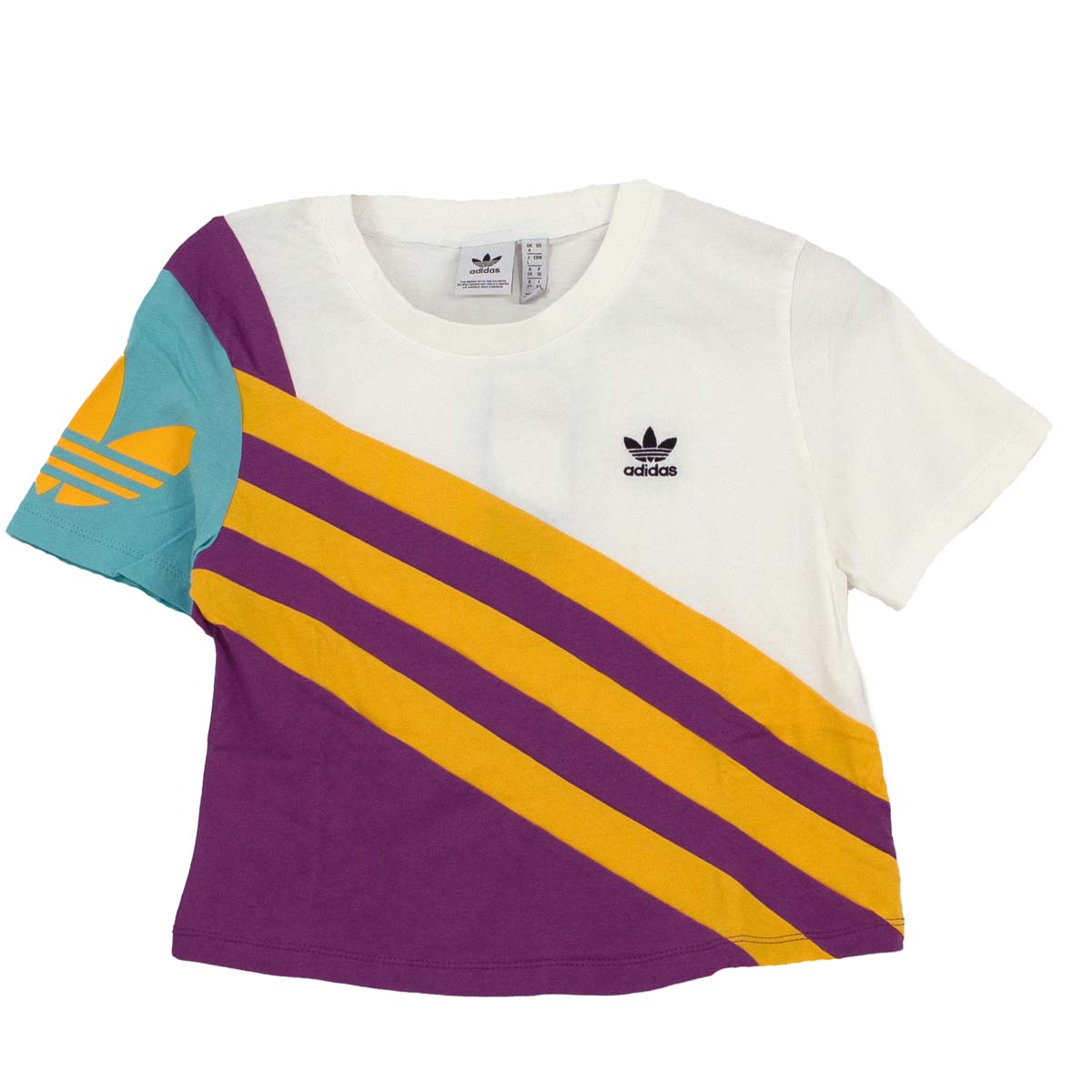 

Футболка adidas Trefoil Plus Cropped, белый