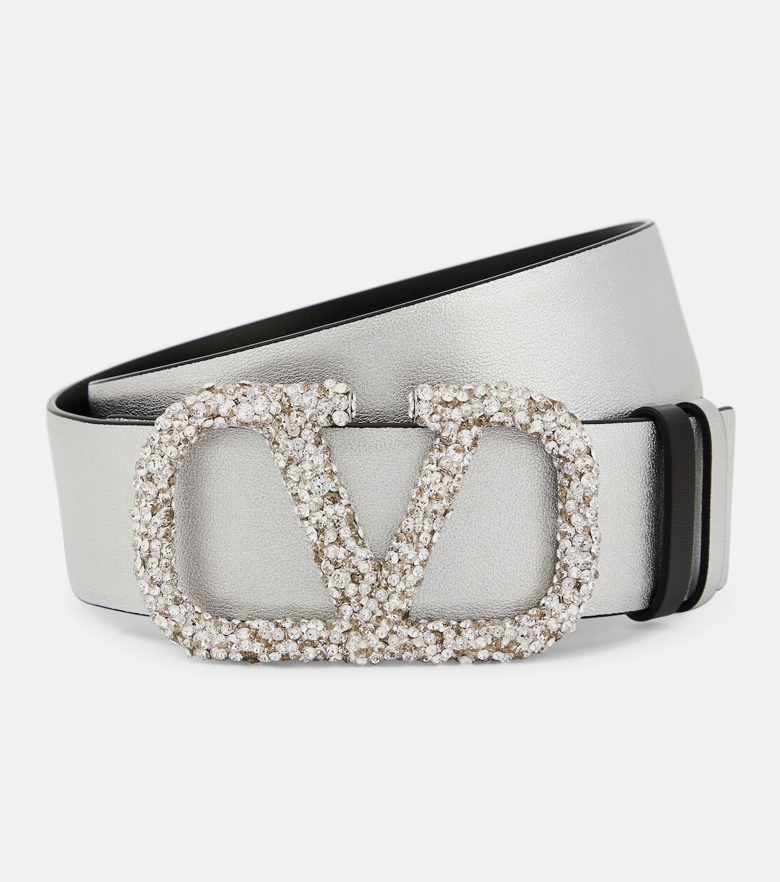 

Двусторонний кожаный ремень с VLogo Signature Valentino Garavani, черный