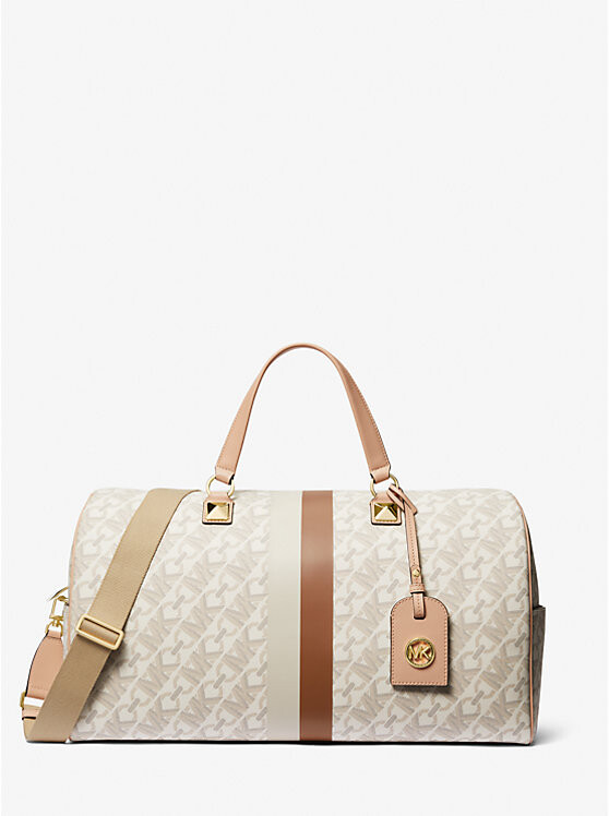 

Эксклюзивная сумка Greyson в полоску с фирменным логотипом Empire Michael Kors, ванильный