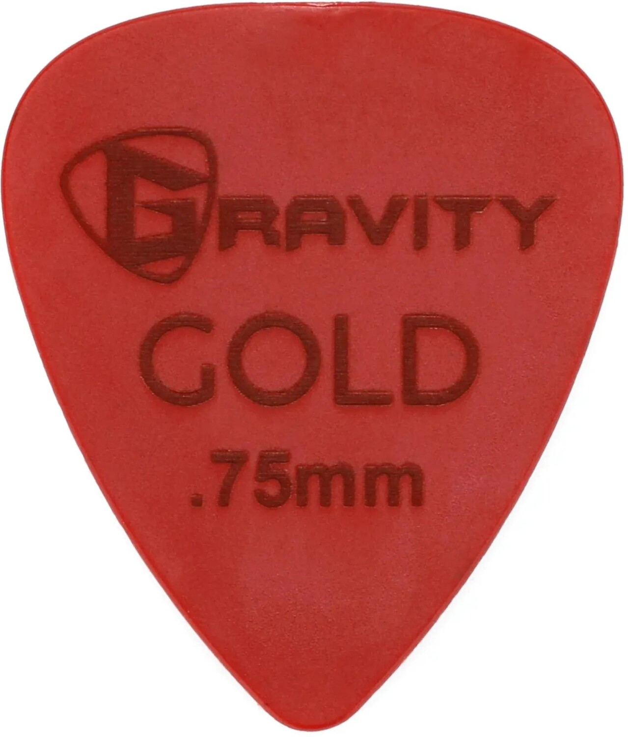 

Медиаторы Gravity Picks, цветное золото, традиционный медиатор в форме капли, красный, 0,75 мм