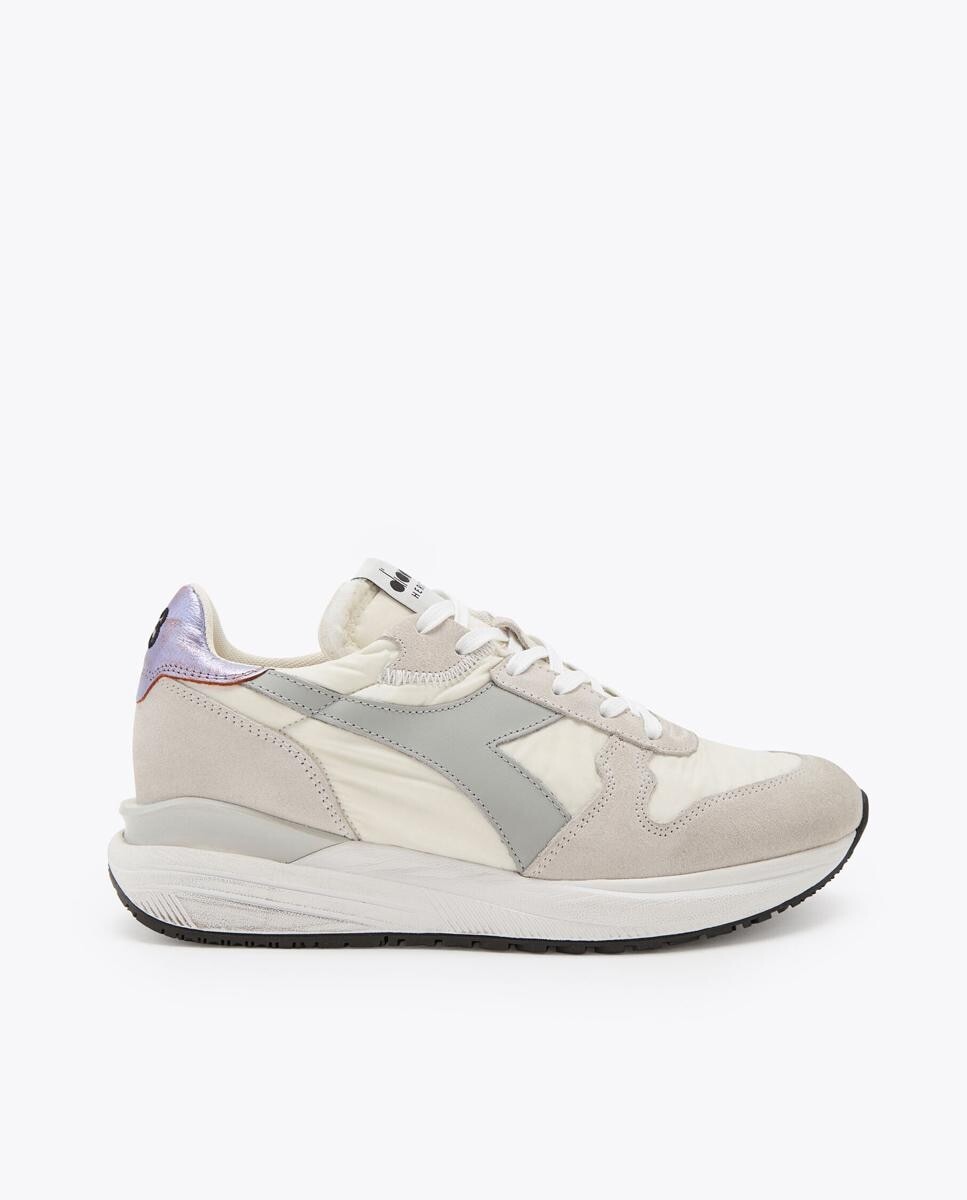 

Женские бежевые кожаные спортивные кроссовки Diadora Heritage, бежевый