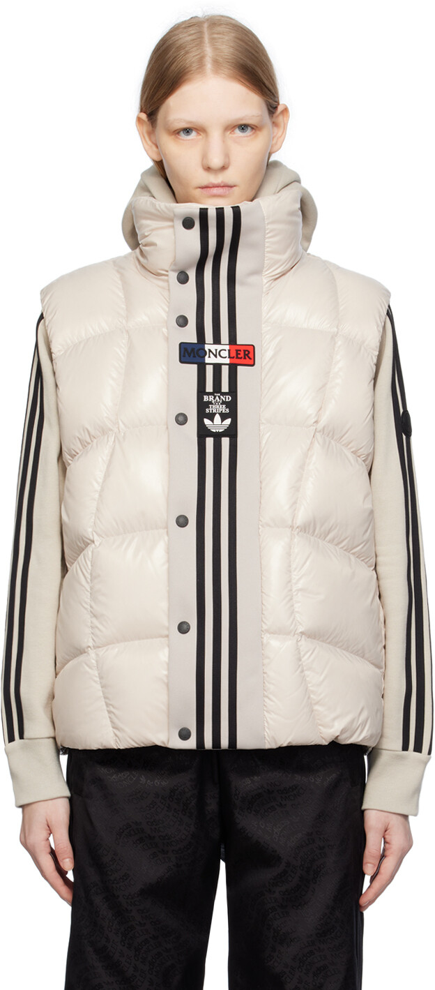 

Moncler Genius Moncler x adidas Originals Бежевый пуховик Bozon