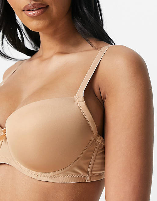 

Бежевый однотонный бюстгальтер-футболка Ivory Rose Fuller Bust