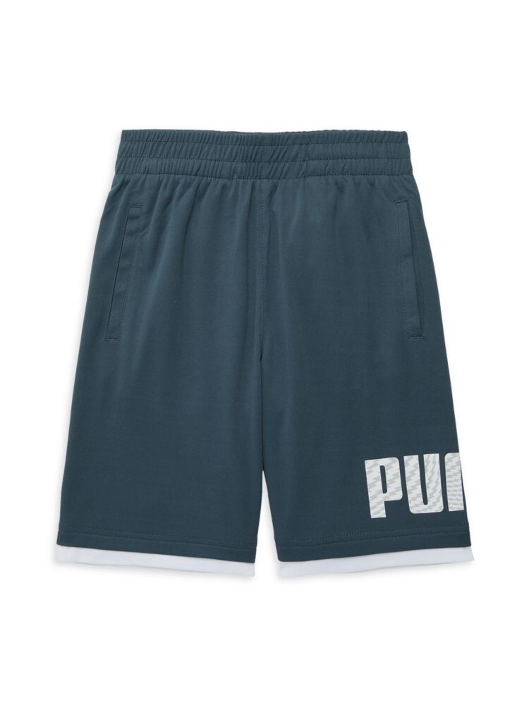 

Шорты с логотипом для мальчиков Puma, темно-синий