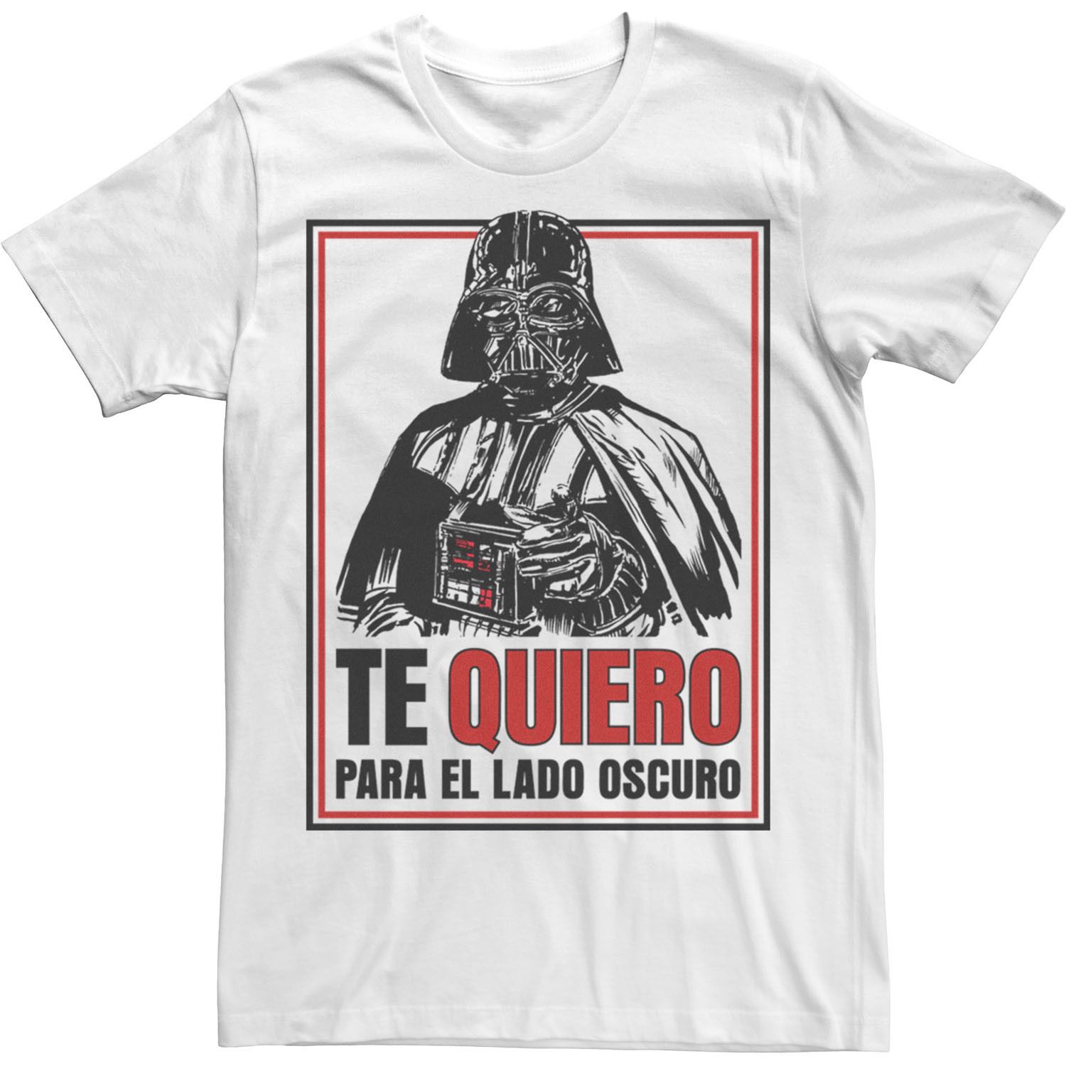 Мужская футболка Te Quiero Para El Lado Oscuro Star Wars, белый мужская футболка te quiero para el lado oscuro star wars светло синий