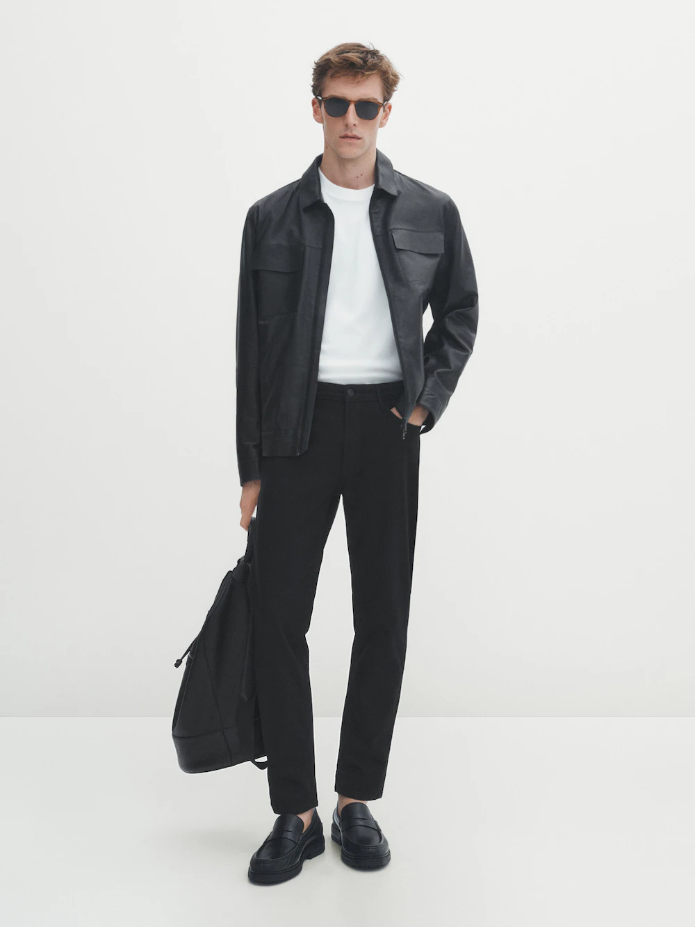 

Зауженные джинсы Massimo Dutti, черный