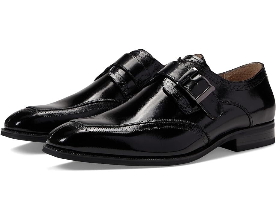 

Оксфорды Stacy Adams Garven Monk Strap, черный