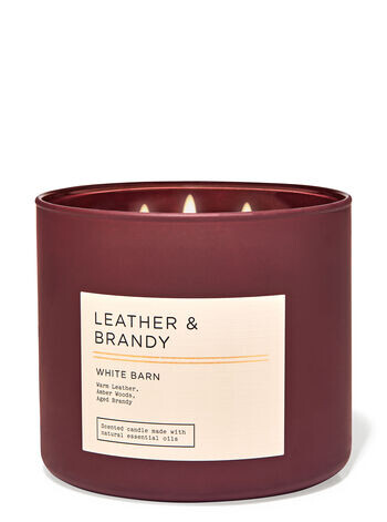 

Свеча с 3 фитилями Leather & Brandy, 14.5 oz / 411 g, Bath and Body Works