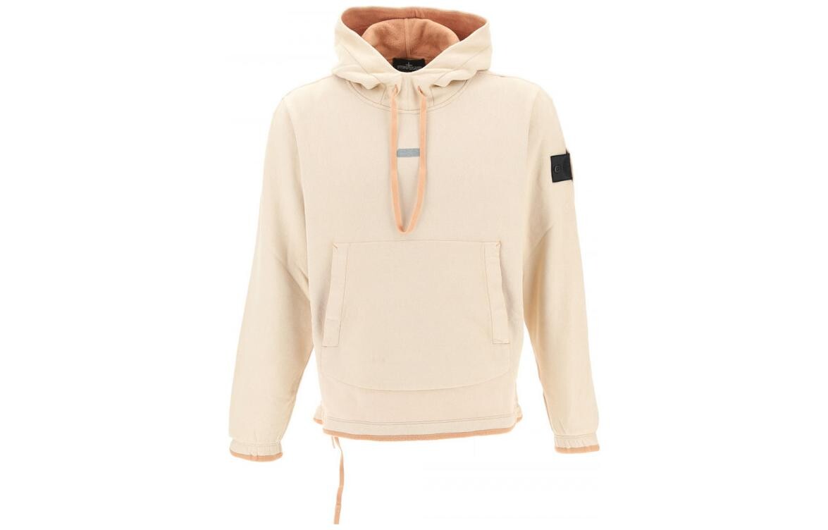 

Толстовка мужская белая/оранжевая Stone Island, белый/оранжевый