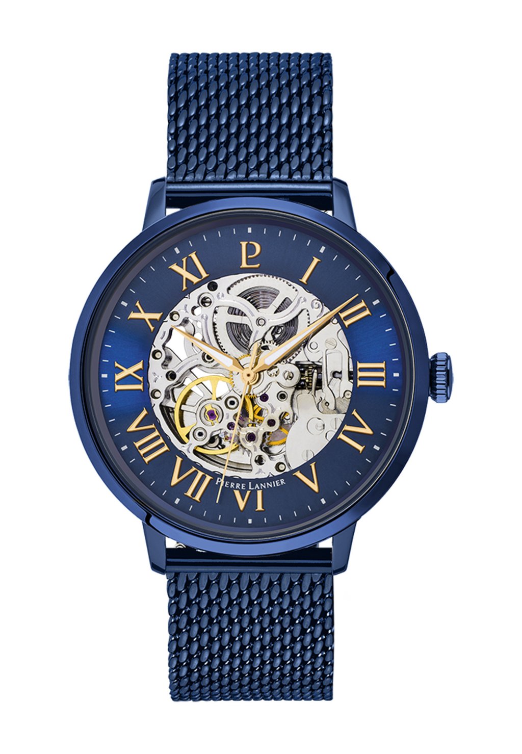 Часы Automatic Pierre Lannier, цвет bleu milanais
