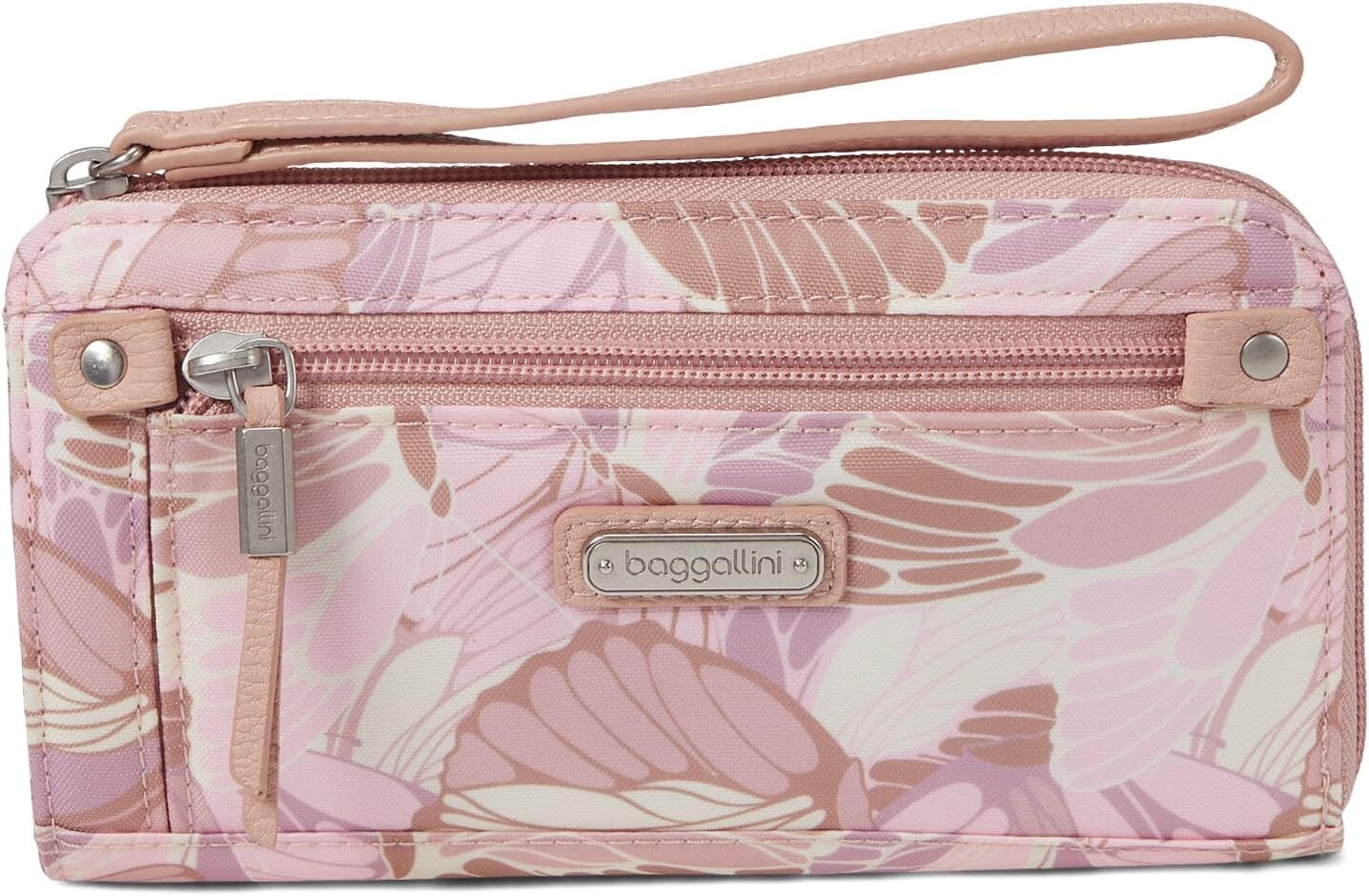 

Кошелек на молнии Baggallini, цвет Pink Butterfly