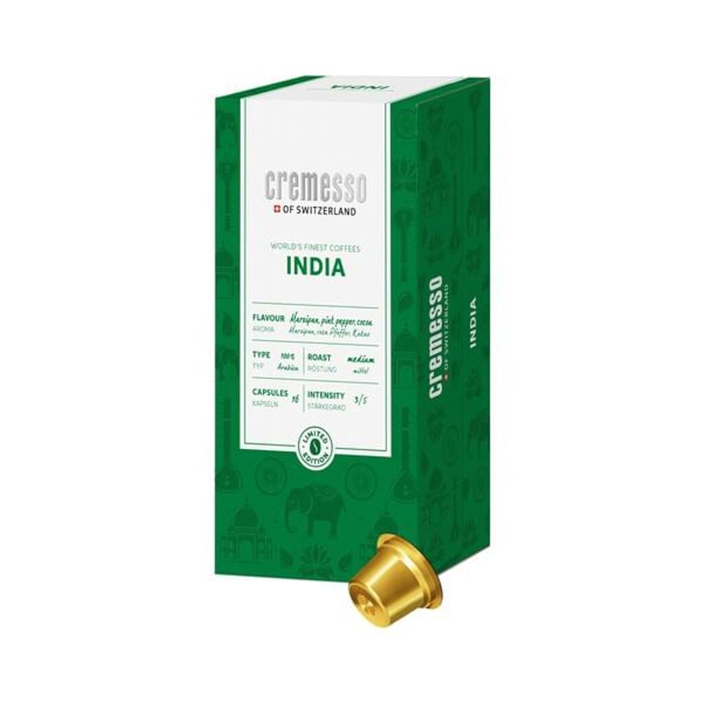 

Капсулы Cremesso World`s Finest Coffees India 16 кофейных капсул