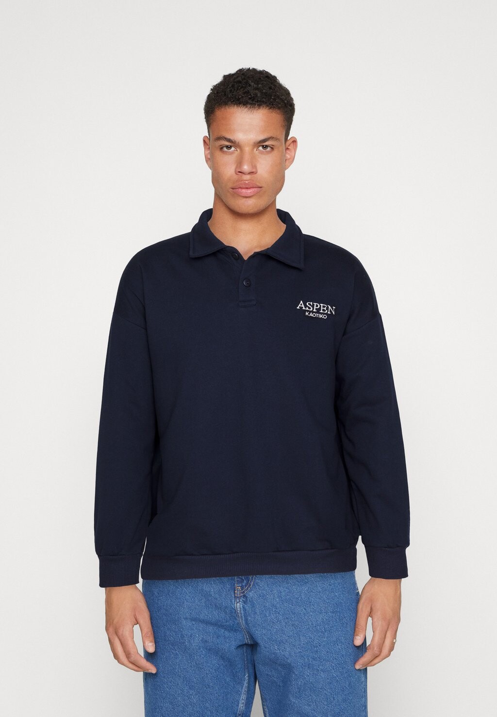

Толстовка CREW BUTTONS ASPEN UNISEX Kaotiko, темно-синий