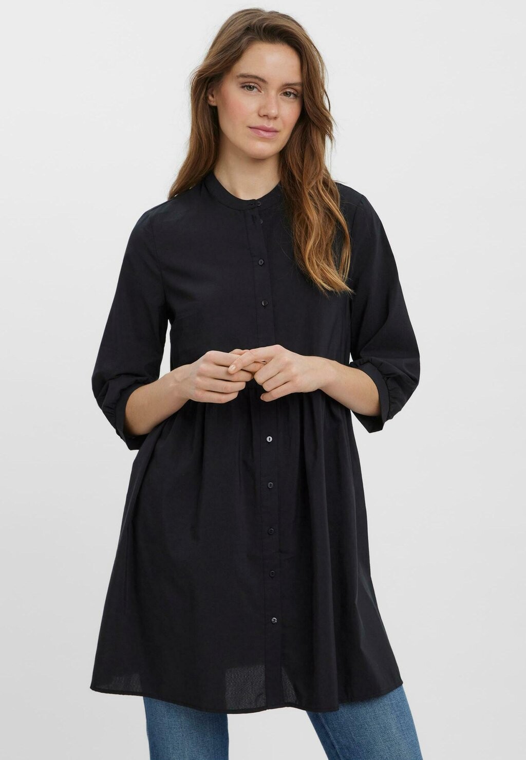 

Платье-рубашка Vero Moda мини, черный
