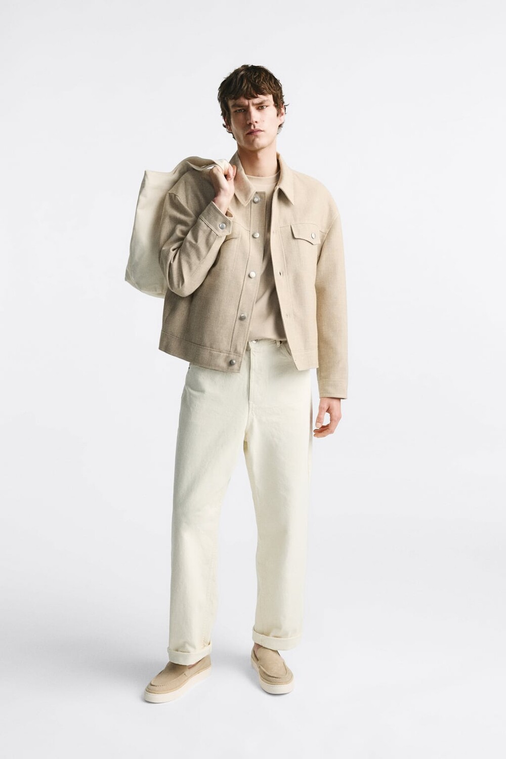 

Спортивные кожаные лоферы ZARA, холодный