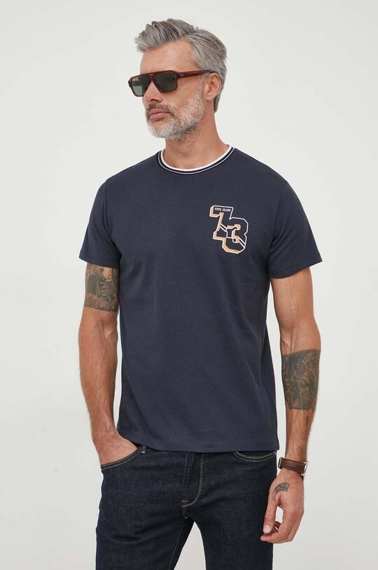 

Хлопковая футболка WILLY Pepe Jeans, темно-синий
