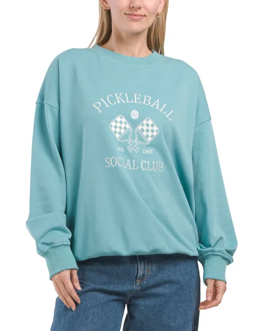

Толстовка с вышивкой Pickleball Gilli, цвет Turquoise