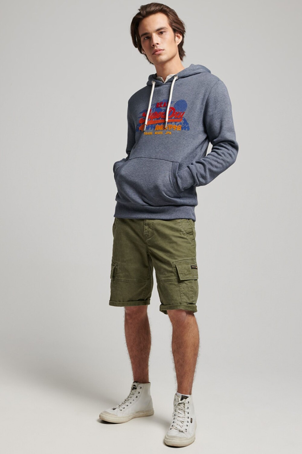

Толстовка Mountain с логотипом Vintage Superdry, синий