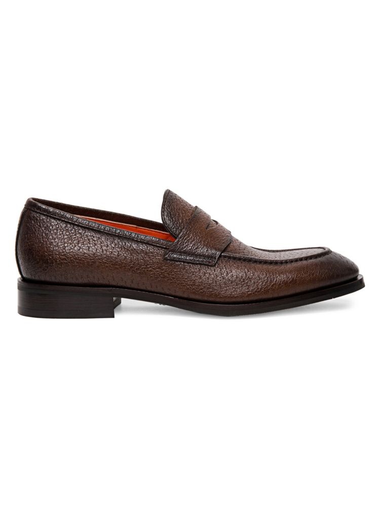 

Кожаные пенни-лоферы Eitan Santoni, цвет Light Brown