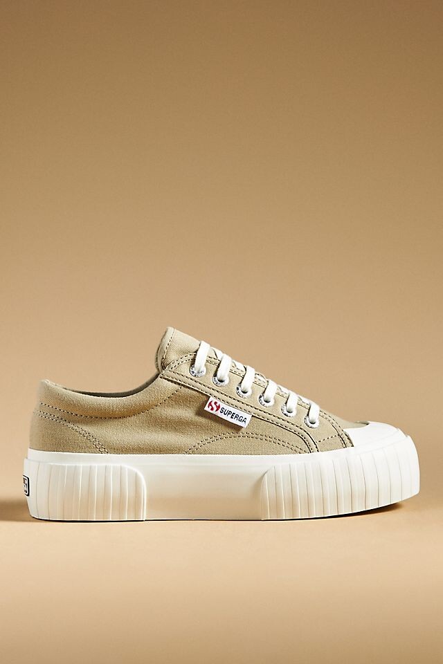 

Кроссовки на платформе Superga 2631, светло-серый